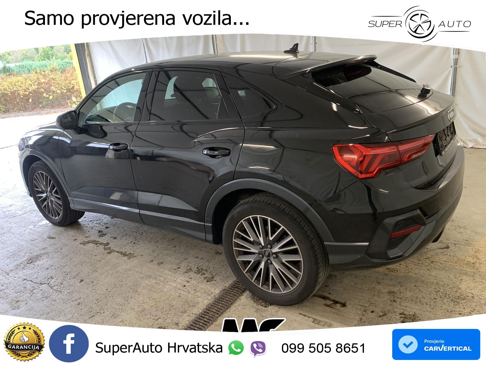 Audi Q3 Sportback 40 TFSI (190 KS) quattro S tronic LED+GR SJED+ACC