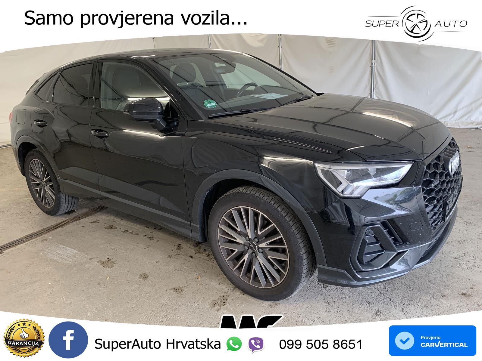 Audi Q3 Sportback 40 TFSI (190 KS) quattro S tronic LED+GR SJED+ACC