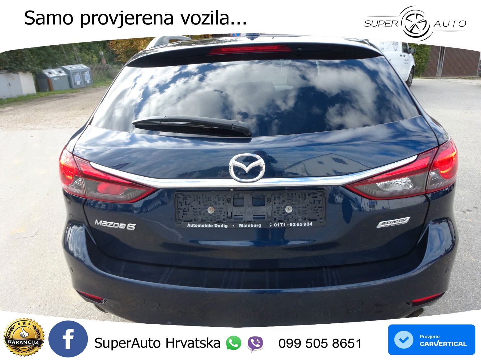 Mazda 6 Sport Combi 2.2 SKYACTIV-D (150 KS) SKYACTIV-Drive LED+GR SJED+ACC