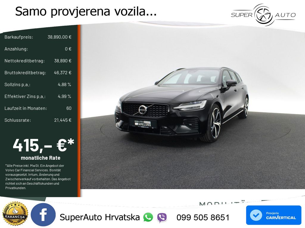 Volvo V60 2.0 T8 AWD Geartronic LED+GR SJED+ACC
