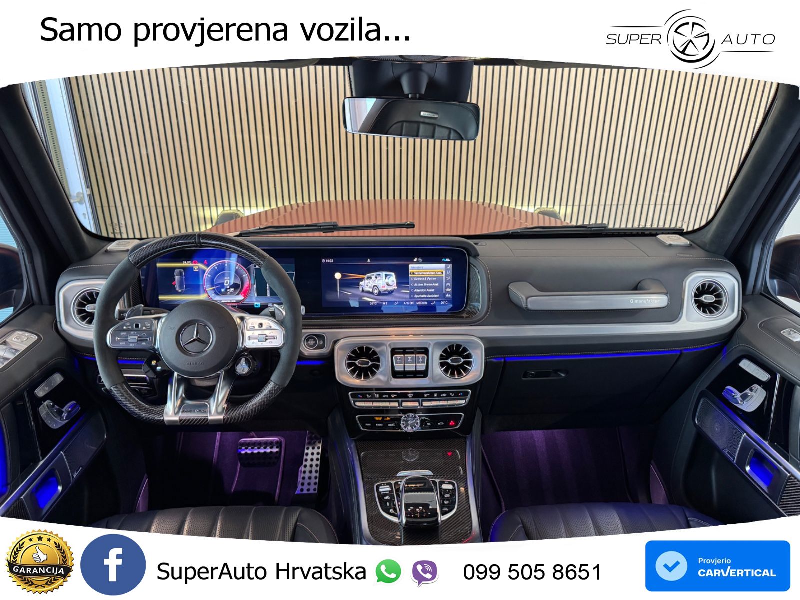 Mercedes AMG G 63 Long V8 (585 KS) 4MATIC 9G-TRONIC AMG SPEEDSHIFT TCT Superior LED+GR SJED+ACC