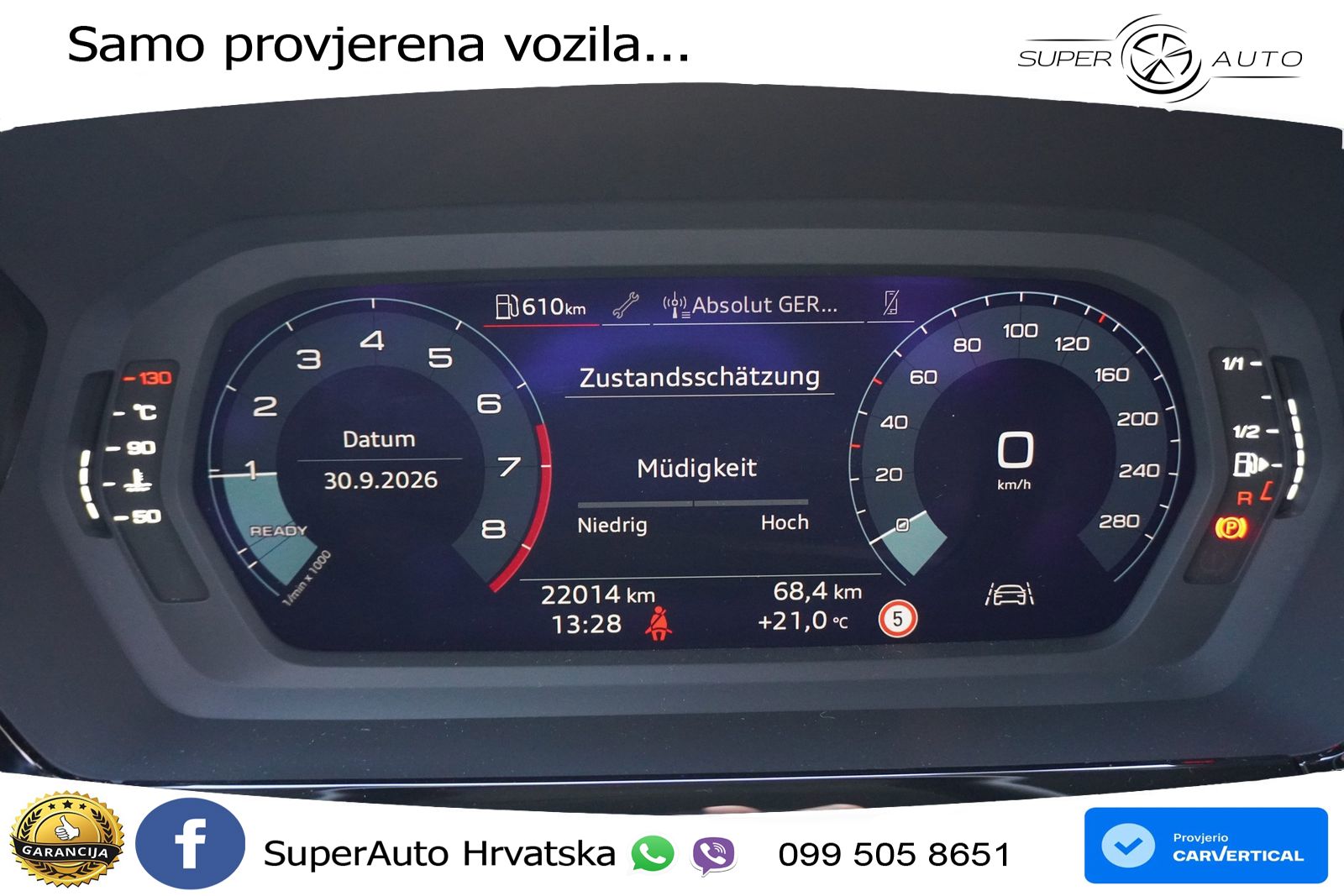 Audi A3 Sportback 30 TFSI (116 KS)