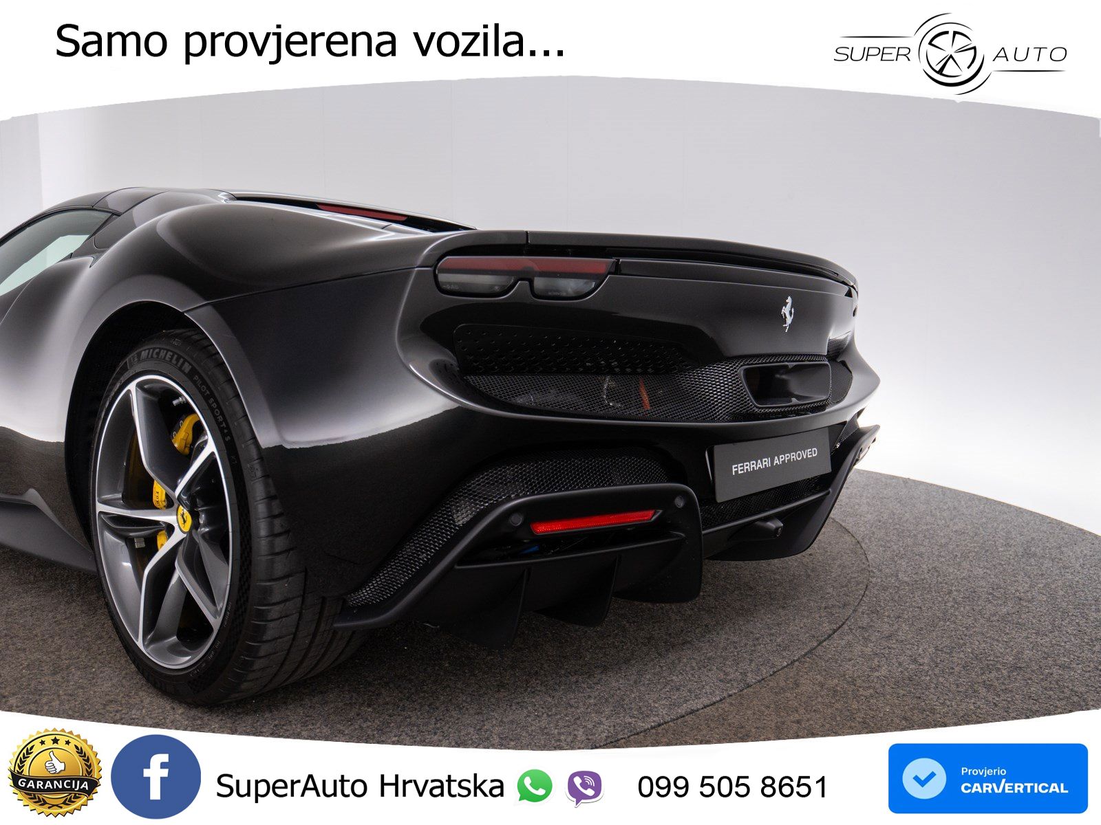 Ferrari 296 GTS 3.0 V6 (830 KS) F1 DCT LED+GR SJED+ACC