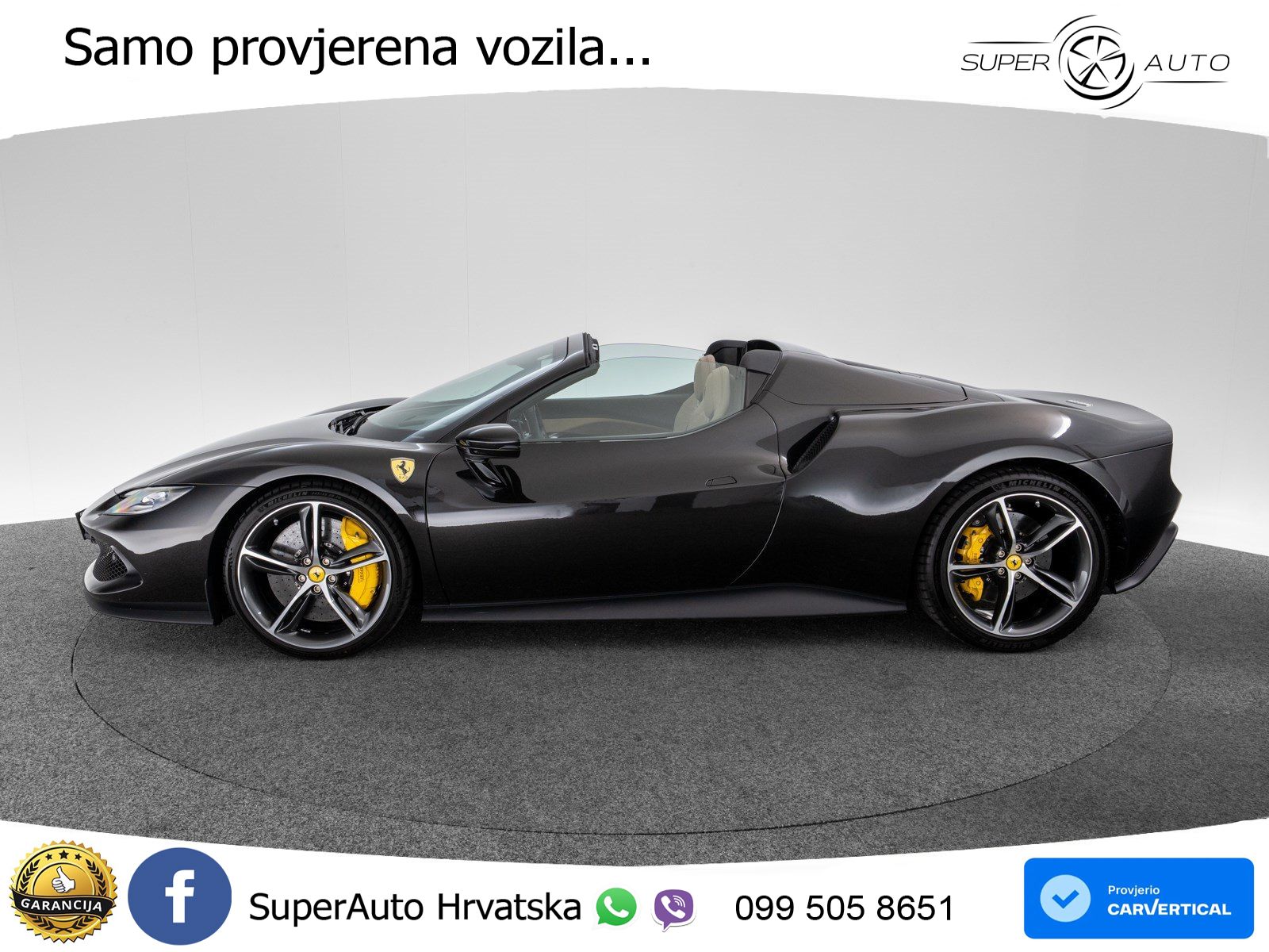 Ferrari 296 GTS 3.0 V6 (830 KS) F1 DCT LED+GR SJED+ACC
