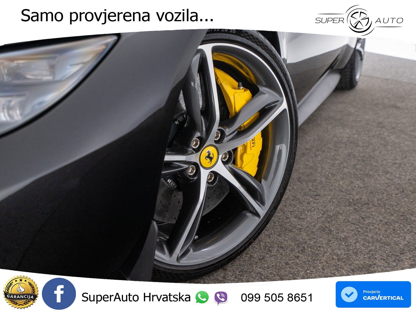 Ferrari 296 GTS 3.0 V6 (830 KS) F1 DCT LED+GR SJED+ACC