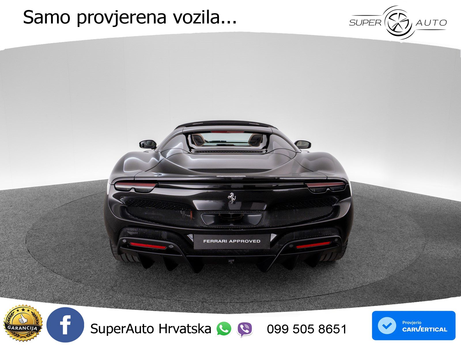 Ferrari 296 GTS 3.0 V6 (830 KS) F1 DCT LED+GR SJED+ACC