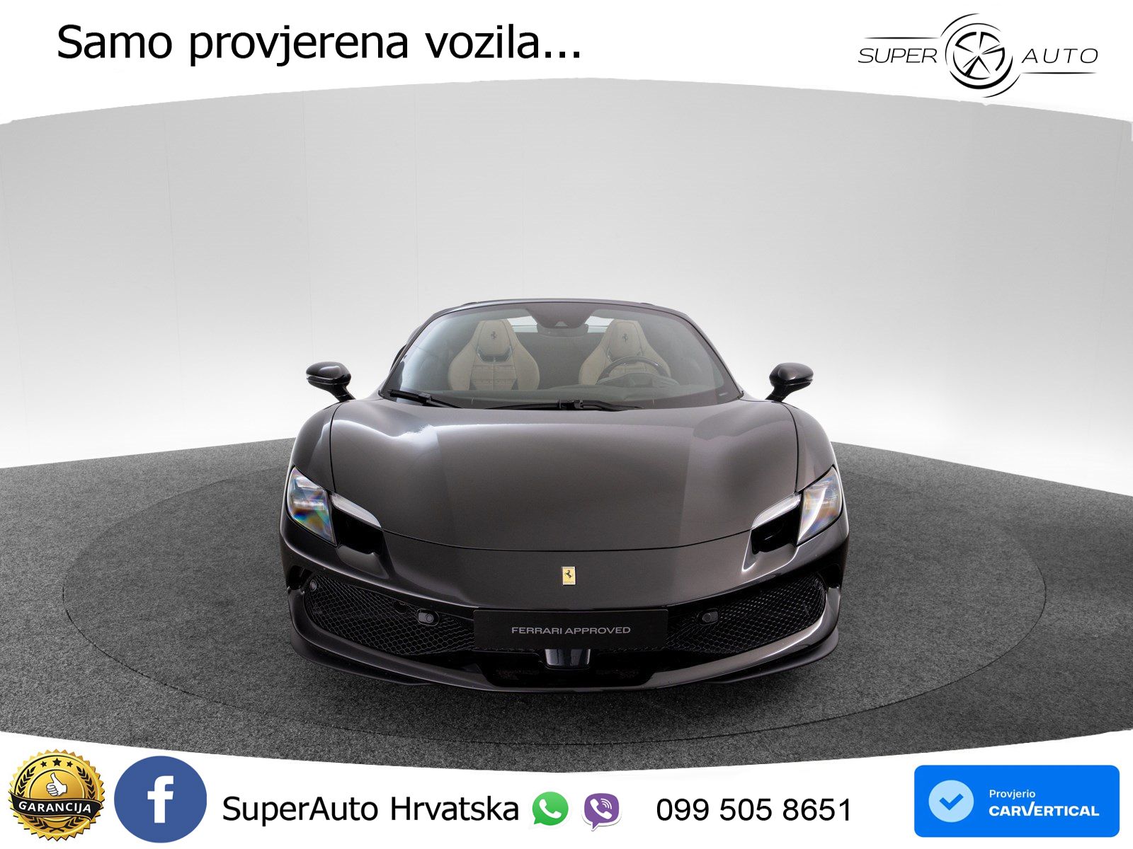 Ferrari 296 GTS 3.0 V6 (830 KS) F1 DCT LED+GR SJED+ACC