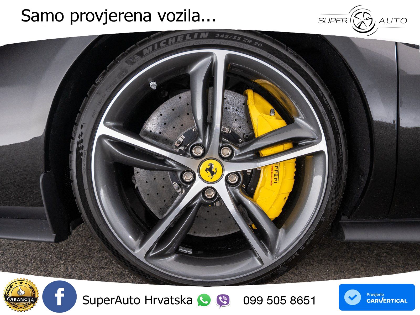 Ferrari 296 GTS 3.0 V6 (830 KS) F1 DCT LED+GR SJED+ACC