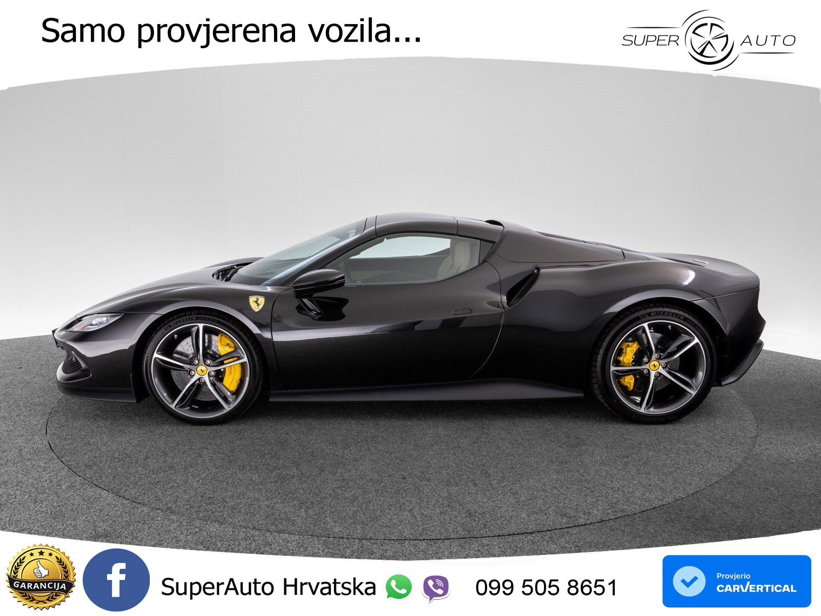 Ferrari 296 GTS 3.0 V6 (830 KS) F1 DCT LED+GR SJED+ACC