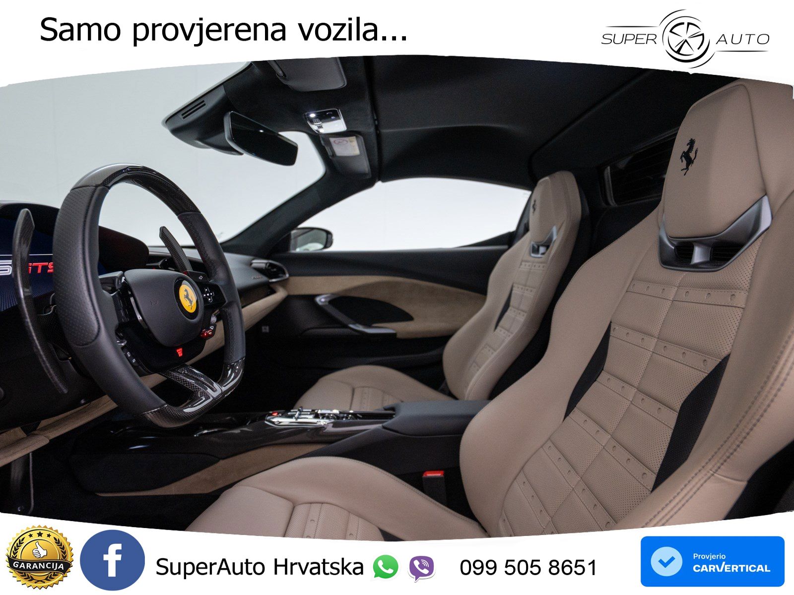 Ferrari 296 GTS 3.0 V6 (830 KS) F1 DCT LED+GR SJED+ACC