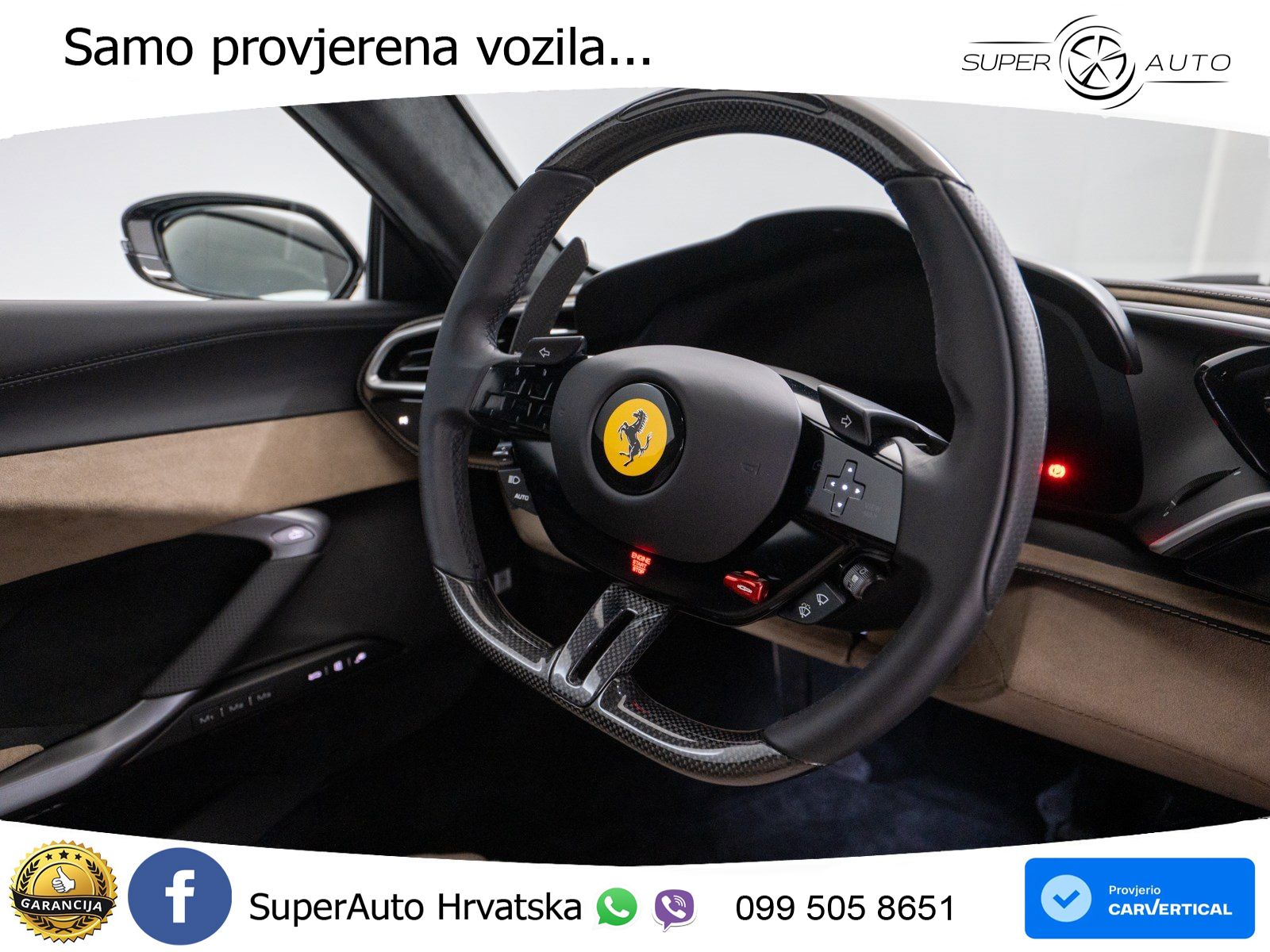 Ferrari 296 GTS 3.0 V6 (830 KS) F1 DCT LED+GR SJED+ACC