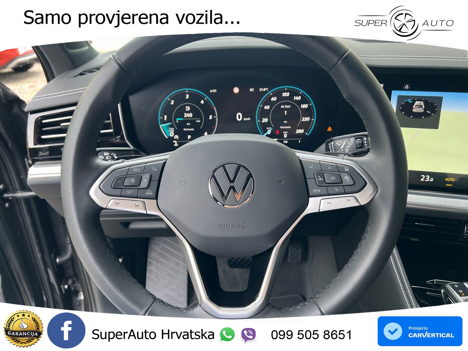 Volkswagen Touareg 3.0 V6 TDI (231 KS) 4MOTION Tiptronic ZRAČNI+ACC+4xGR SJED+KAM