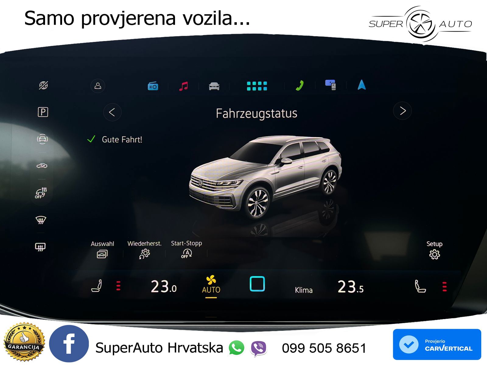 Volkswagen Touareg 3.0 V6 TDI (231 KS) 4MOTION Tiptronic ZRAČNI+ACC+4xGR SJED+KAM