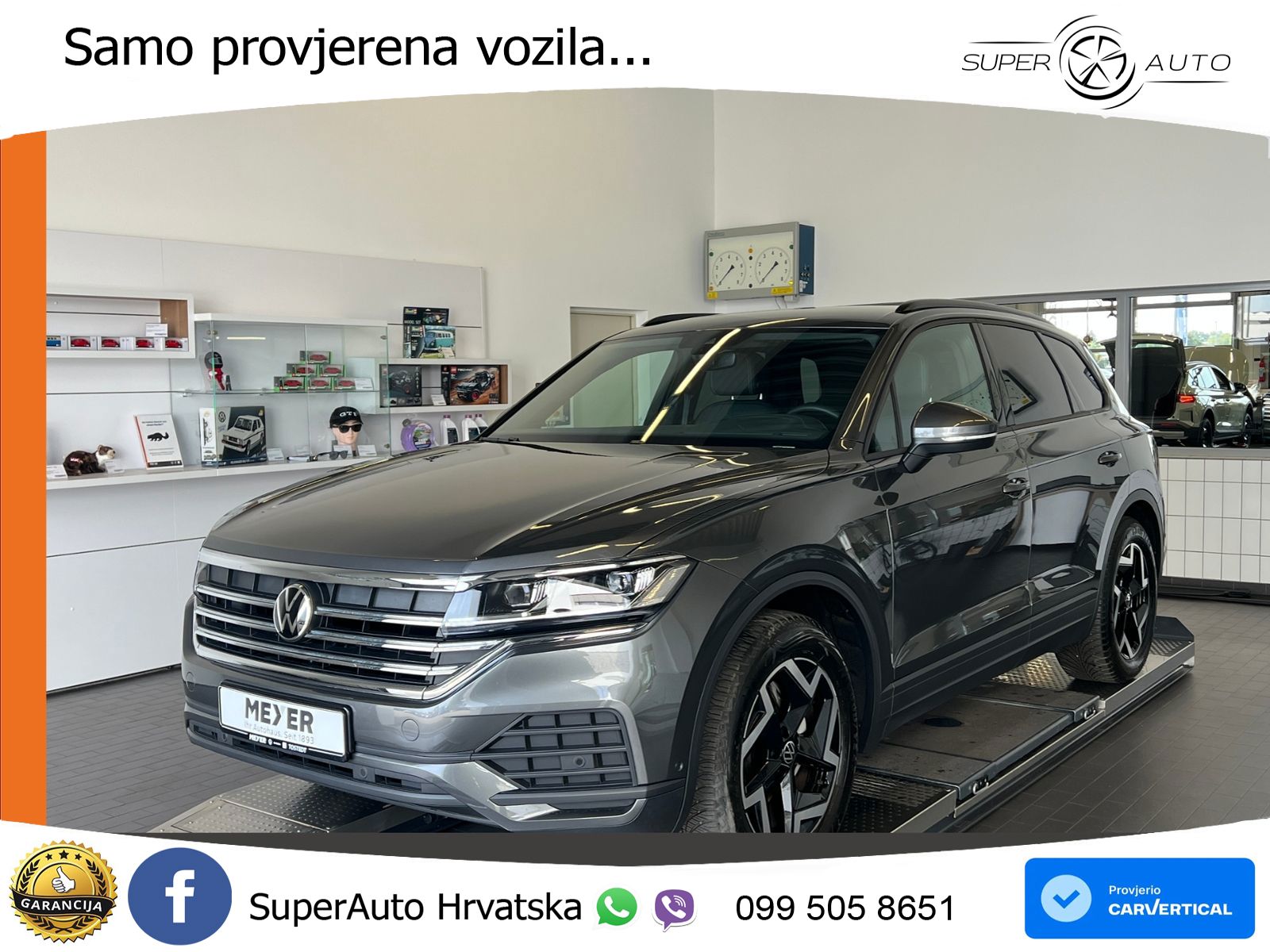 Volkswagen Touareg 3.0 V6 TDI (231 KS) 4MOTION Tiptronic ZRAČNI+ACC+4xGR SJED+KAM