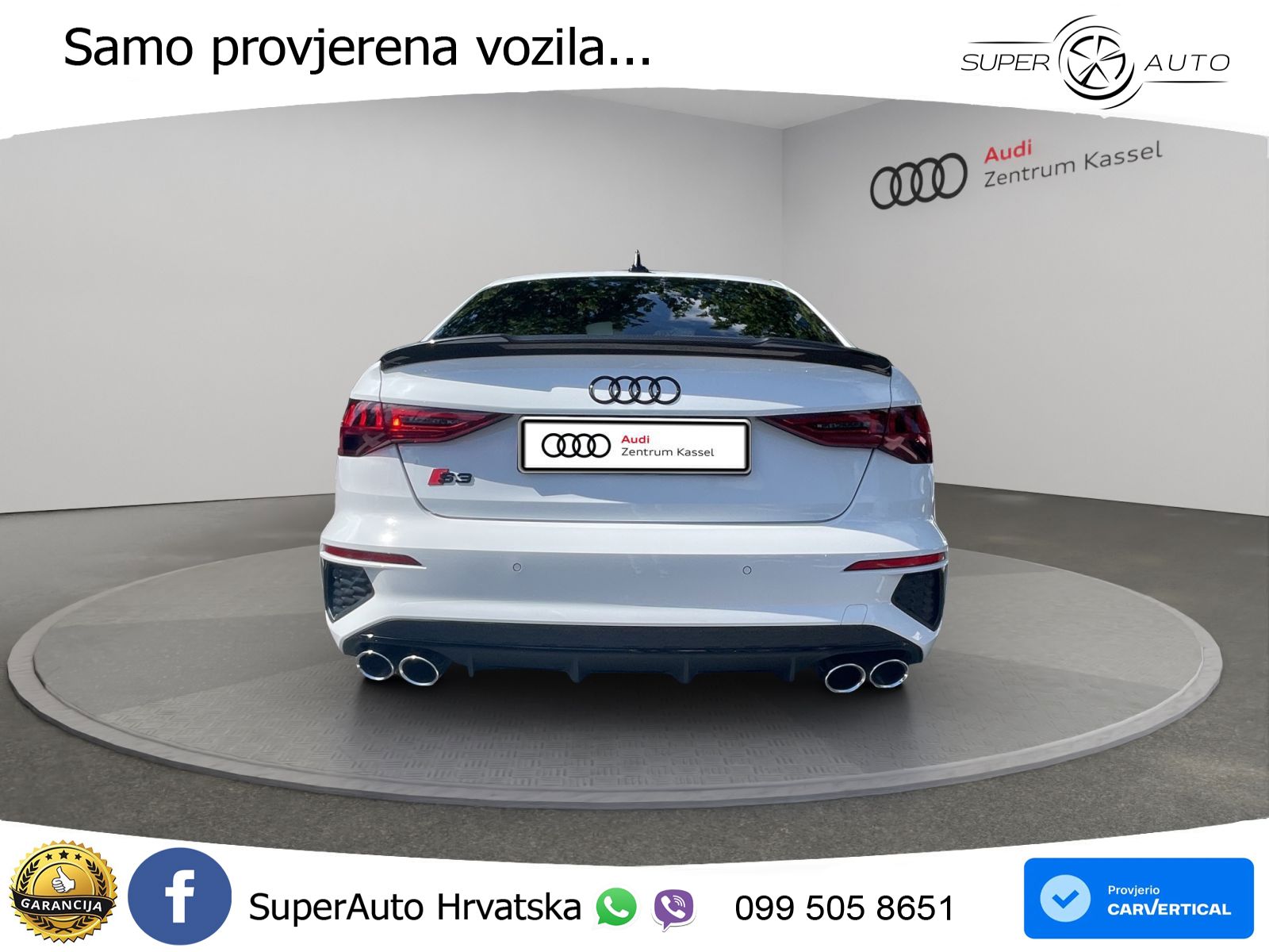 Audi S3 Limuzina 2.0 TFSI (310 KS) quattro S tronic LED+GR SJED+ACC