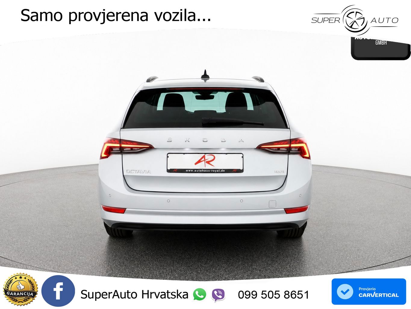 Škoda Octavia Combi 2.0 TDI (150 KS) 4x4 DSG LED+GR SJED+ACC