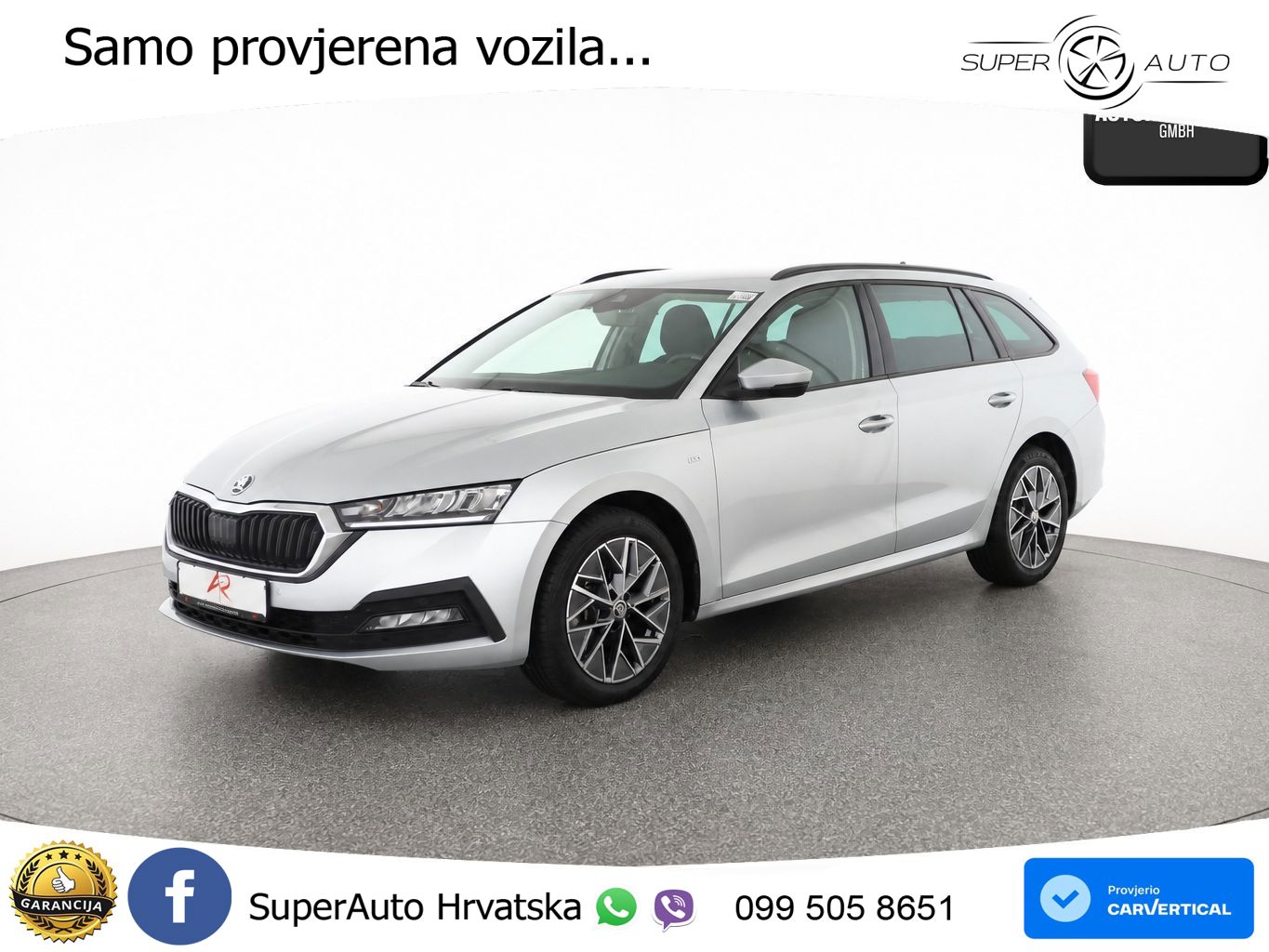 Škoda Octavia Combi 2.0 TDI (150 KS) 4x4 DSG LED+GR SJED+ACC
