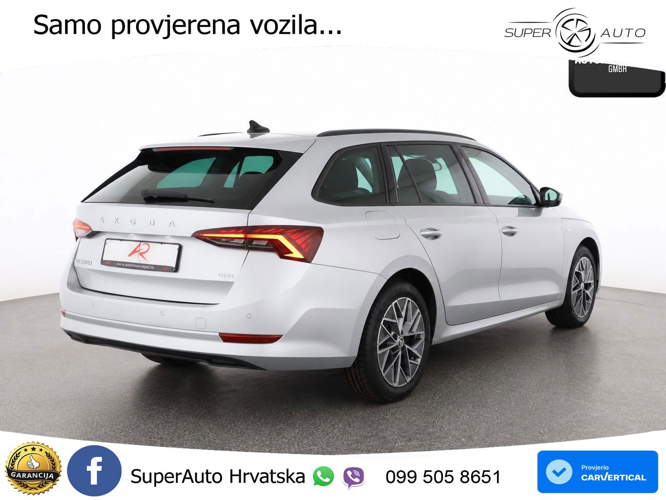 Škoda Octavia Combi 2.0 TDI (150 KS) 4x4 DSG LED+GR SJED+ACC