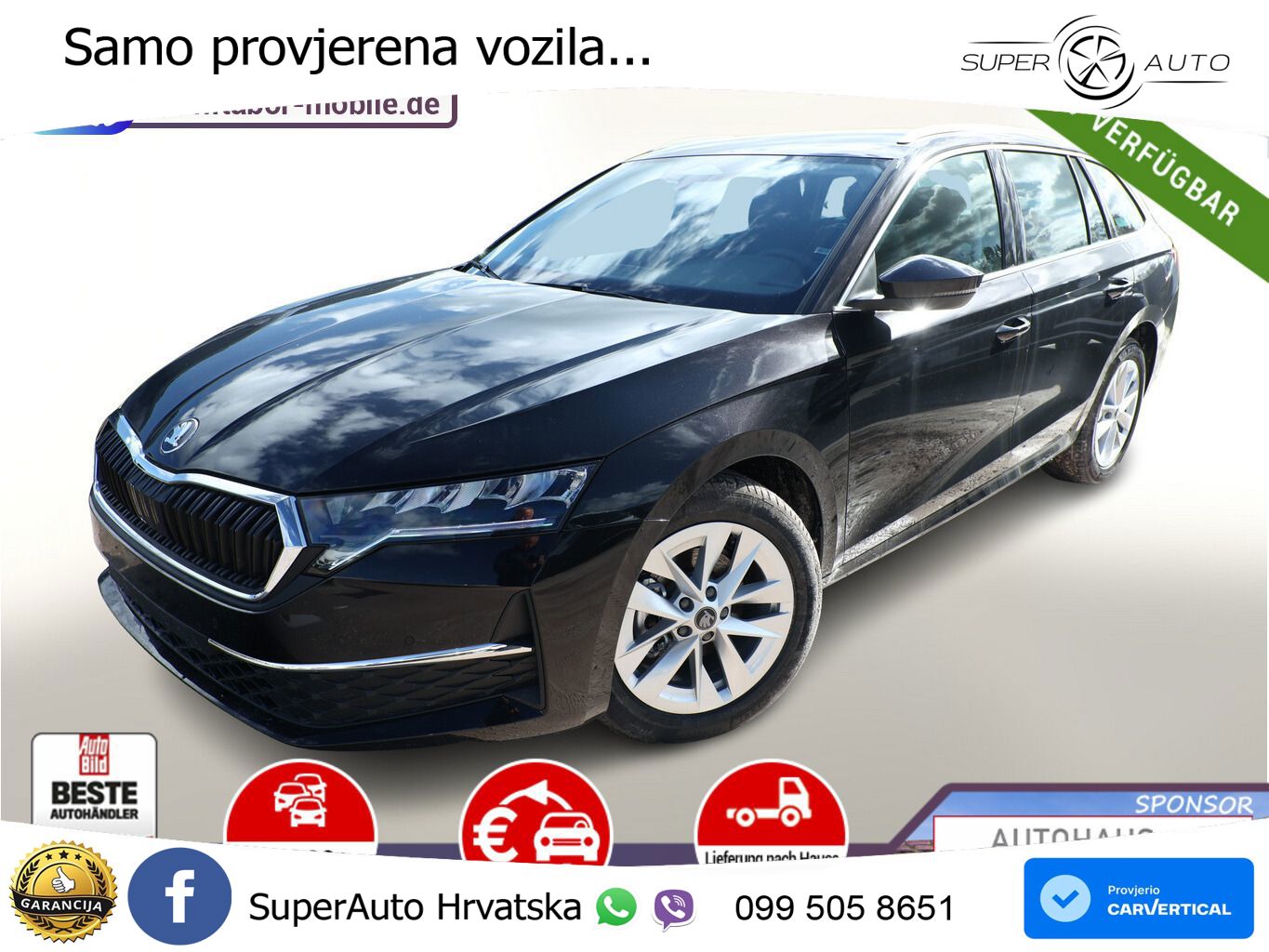 Škoda Octavia Combi 1.5 TSI (150 KS) DSG LED+GR SJED+ACC