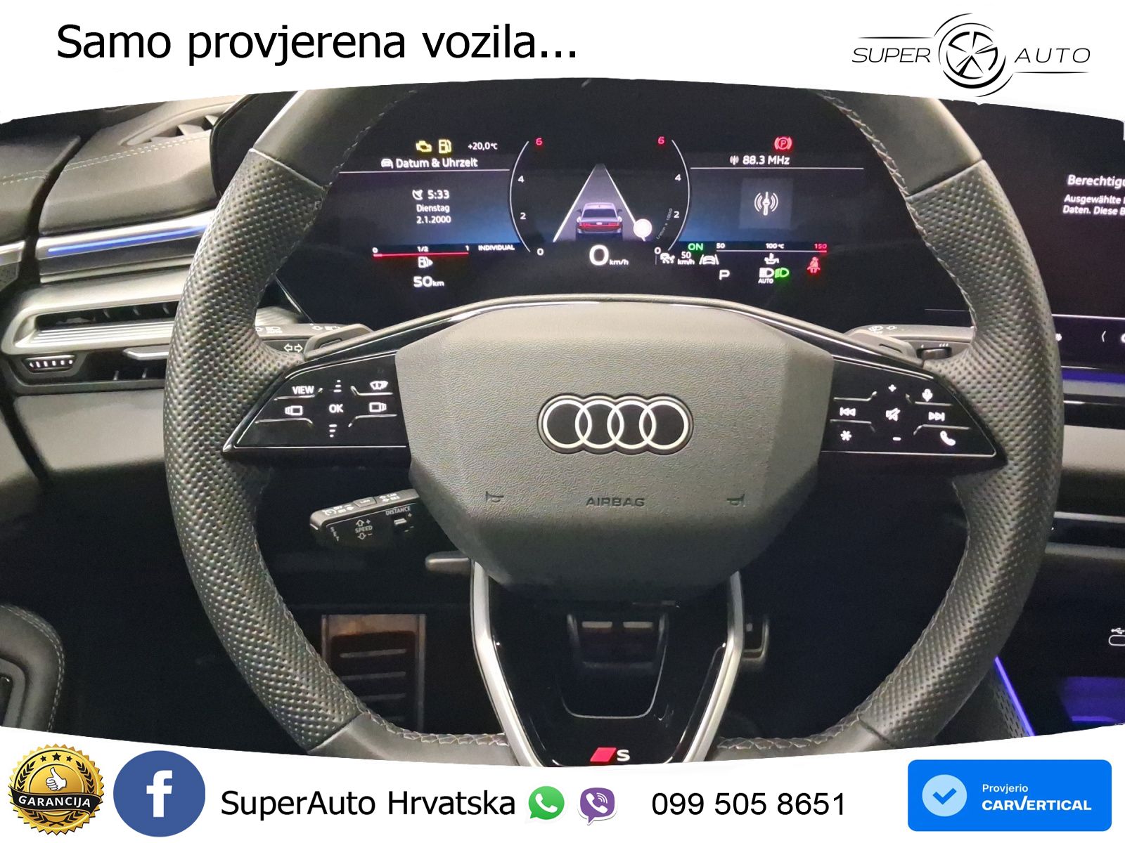 Audi A6 2.0 TDI (204 KS) quattro S tronic S line LED+GR SJED+ACC
