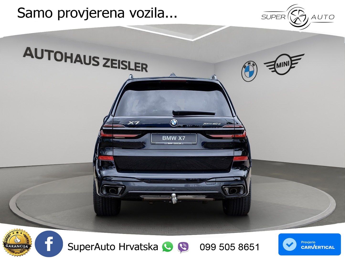 BMW X7 40d (352 KS) xDrive Steptronic M Sport ZRAČNI+ACC+GR SJED+KAM+PANO