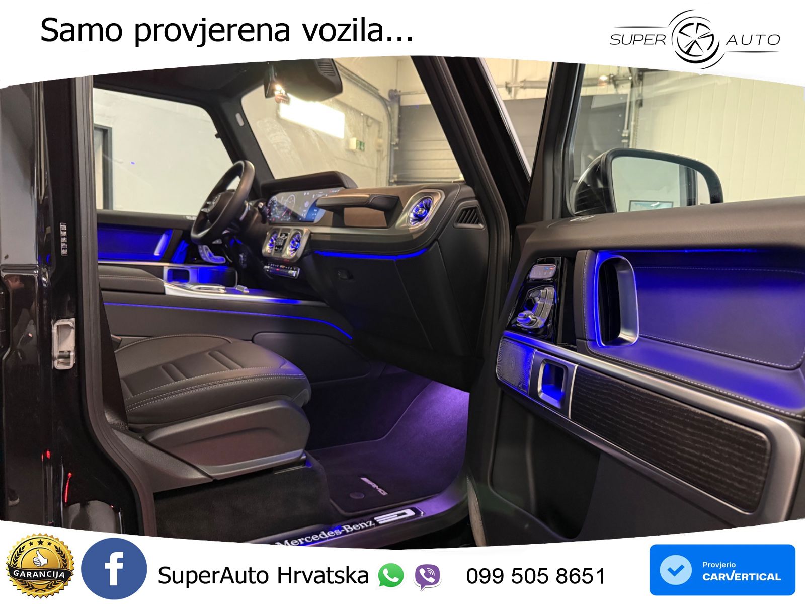 Mercedes G 450d Long (367 KS) 4MATIC 9G-TRONIC AMG ZRAČNI+ACC+4xGR SJED+360