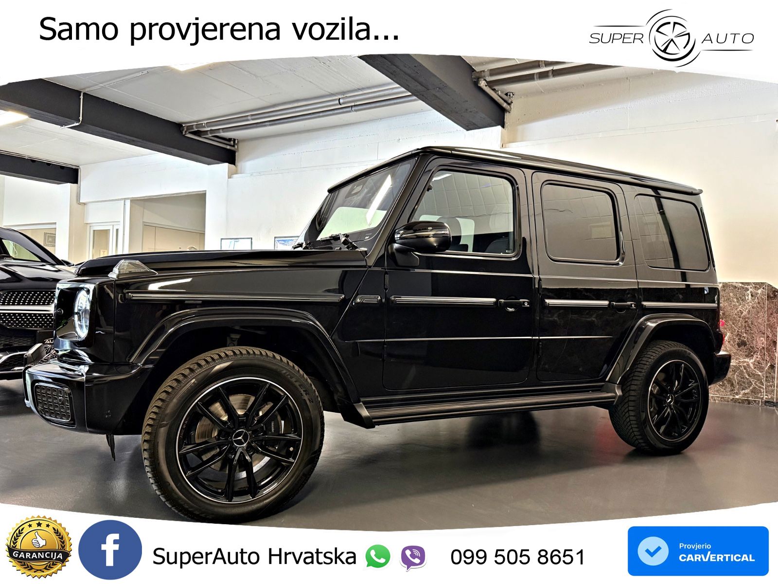 Mercedes G 450d Long (367 KS) 4MATIC 9G-TRONIC AMG ZRAČNI+ACC+4xGR SJED+360