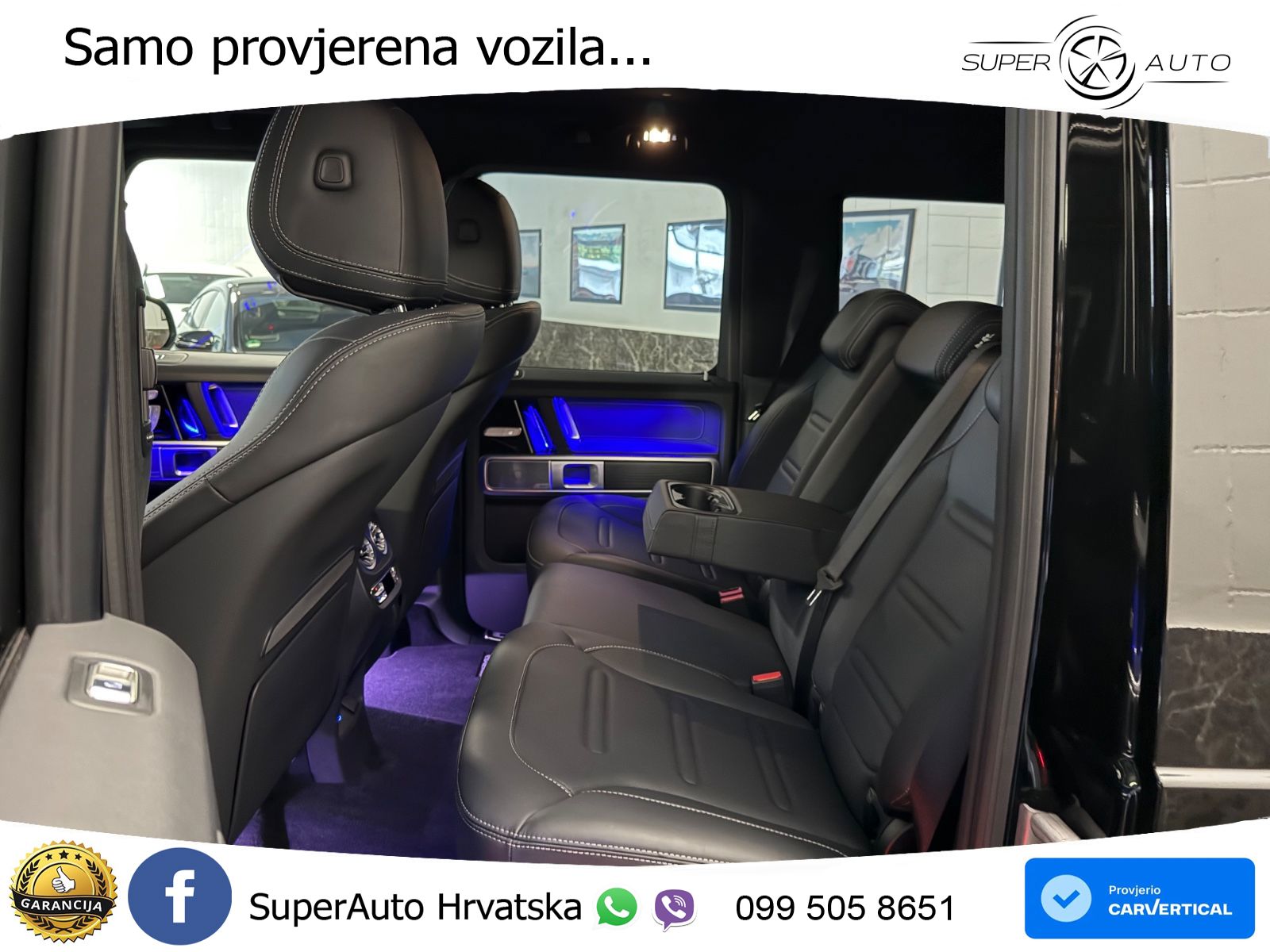 Mercedes G 450d Long (367 KS) 4MATIC 9G-TRONIC AMG ZRAČNI+ACC+4xGR SJED+360