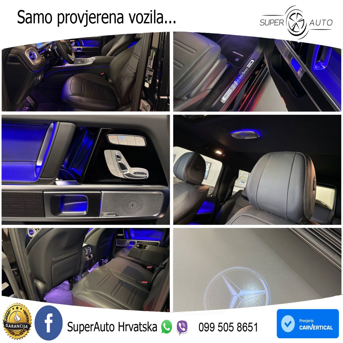 Mercedes G 450d Long (367 KS) 4MATIC 9G-TRONIC AMG ZRAČNI+ACC+4xGR SJED+360