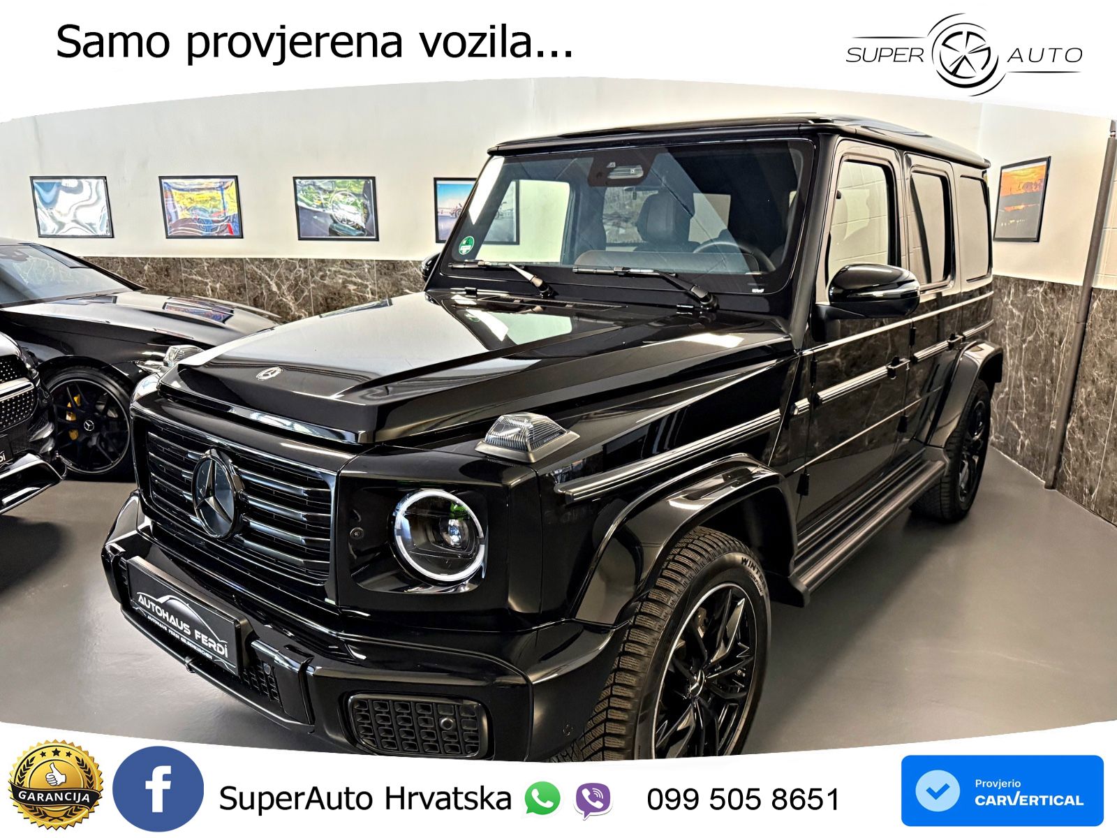 Mercedes G 450d Long (367 KS) 4MATIC 9G-TRONIC AMG ZRAČNI+ACC+4xGR SJED+360