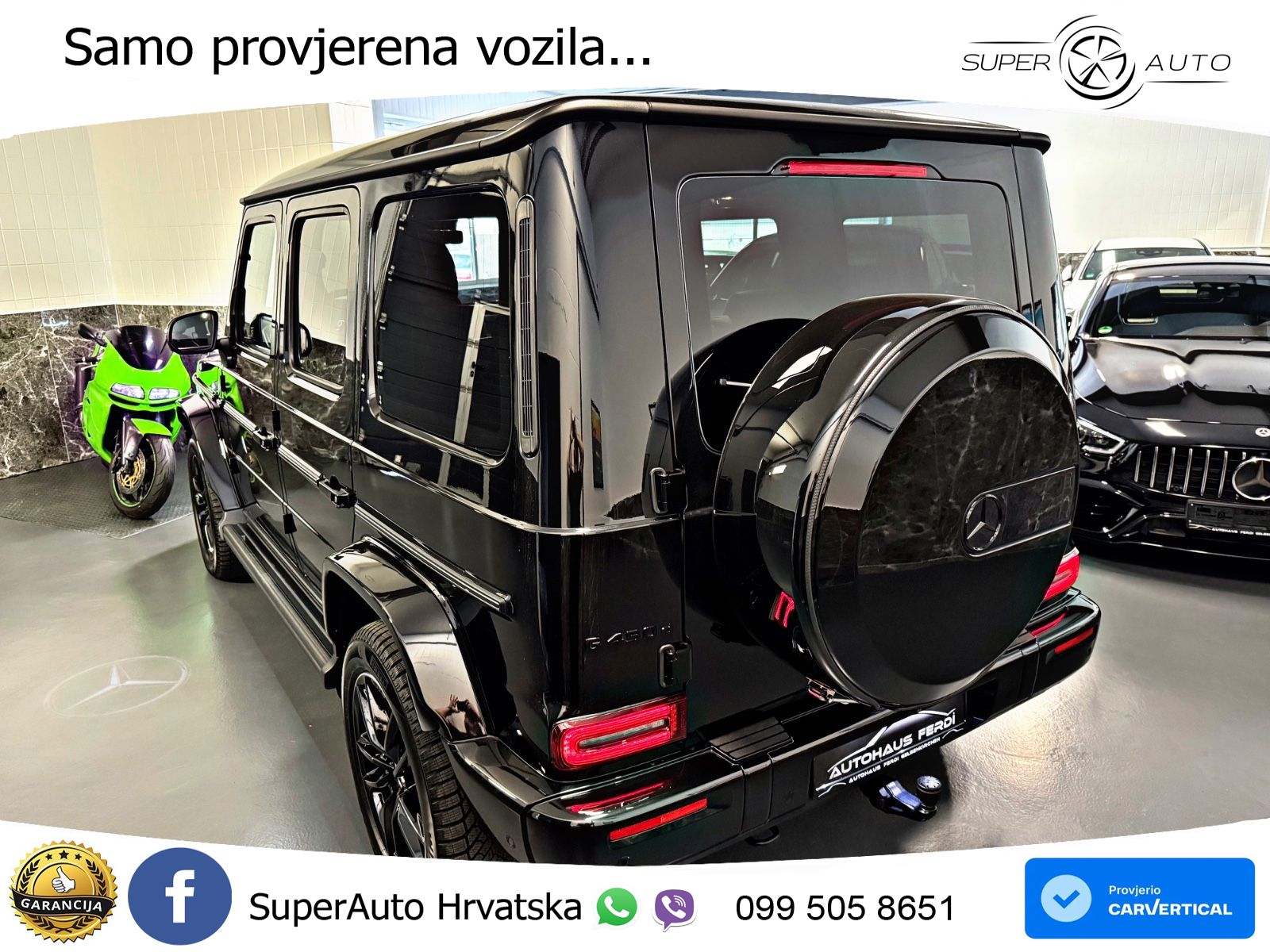 Mercedes G 450d Long (367 KS) 4MATIC 9G-TRONIC AMG ZRAČNI+ACC+4xGR SJED+360