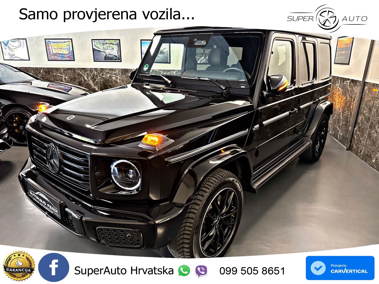 Mercedes G 450d Long (367 KS) 4MATIC 9G-TRONIC AMG ZRAČNI+ACC+4xGR SJED+360