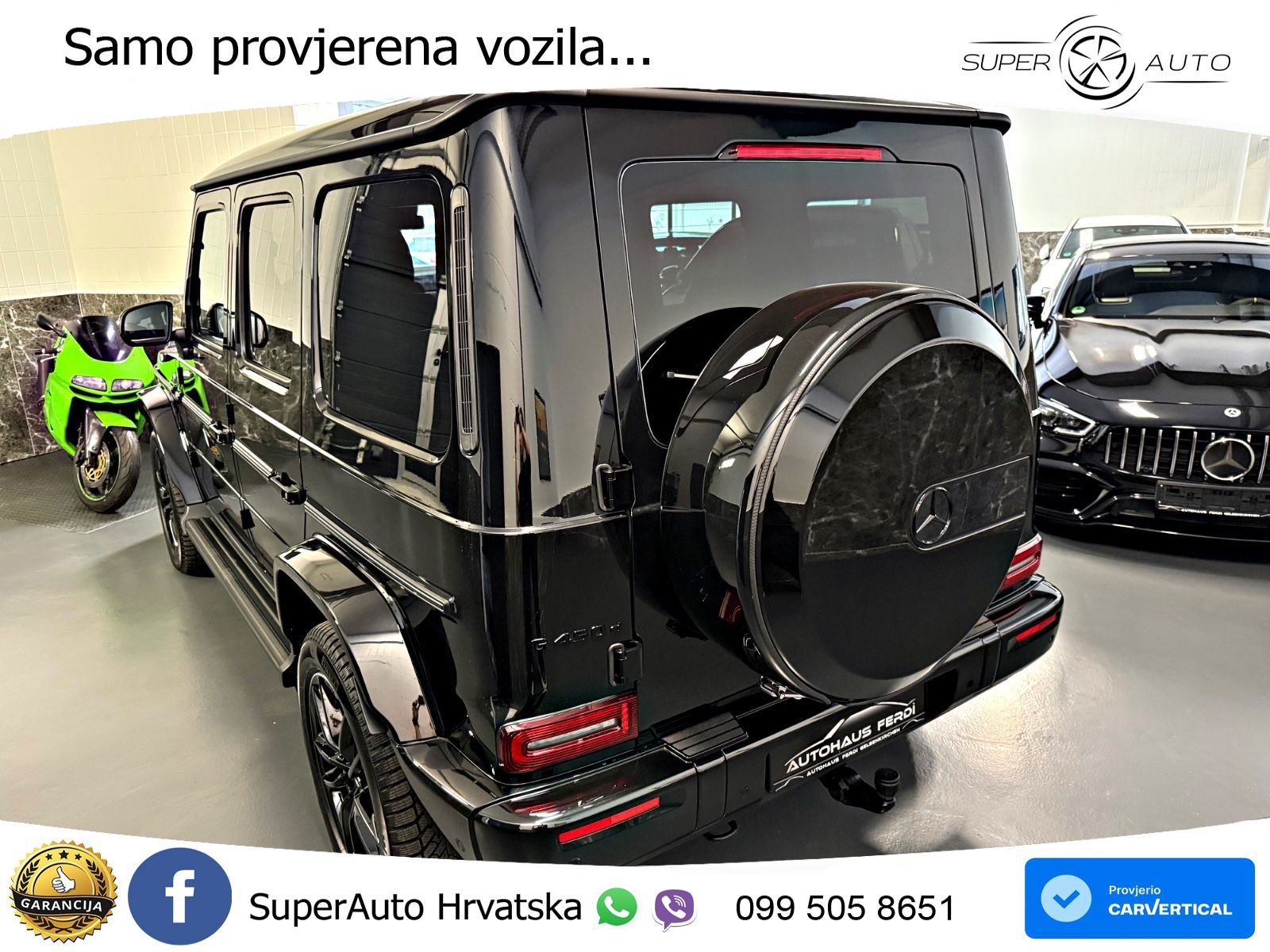 Mercedes G 450d Long (367 KS) 4MATIC 9G-TRONIC AMG ZRAČNI+ACC+4xGR SJED+360