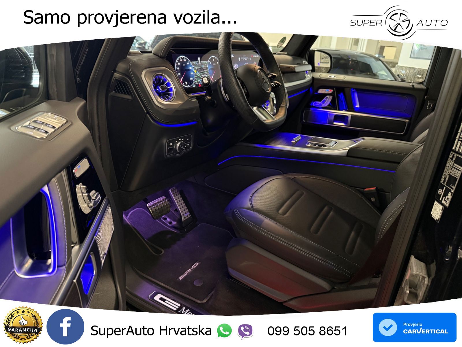 Mercedes G 450d Long (367 KS) 4MATIC 9G-TRONIC AMG ZRAČNI+ACC+4xGR SJED+360