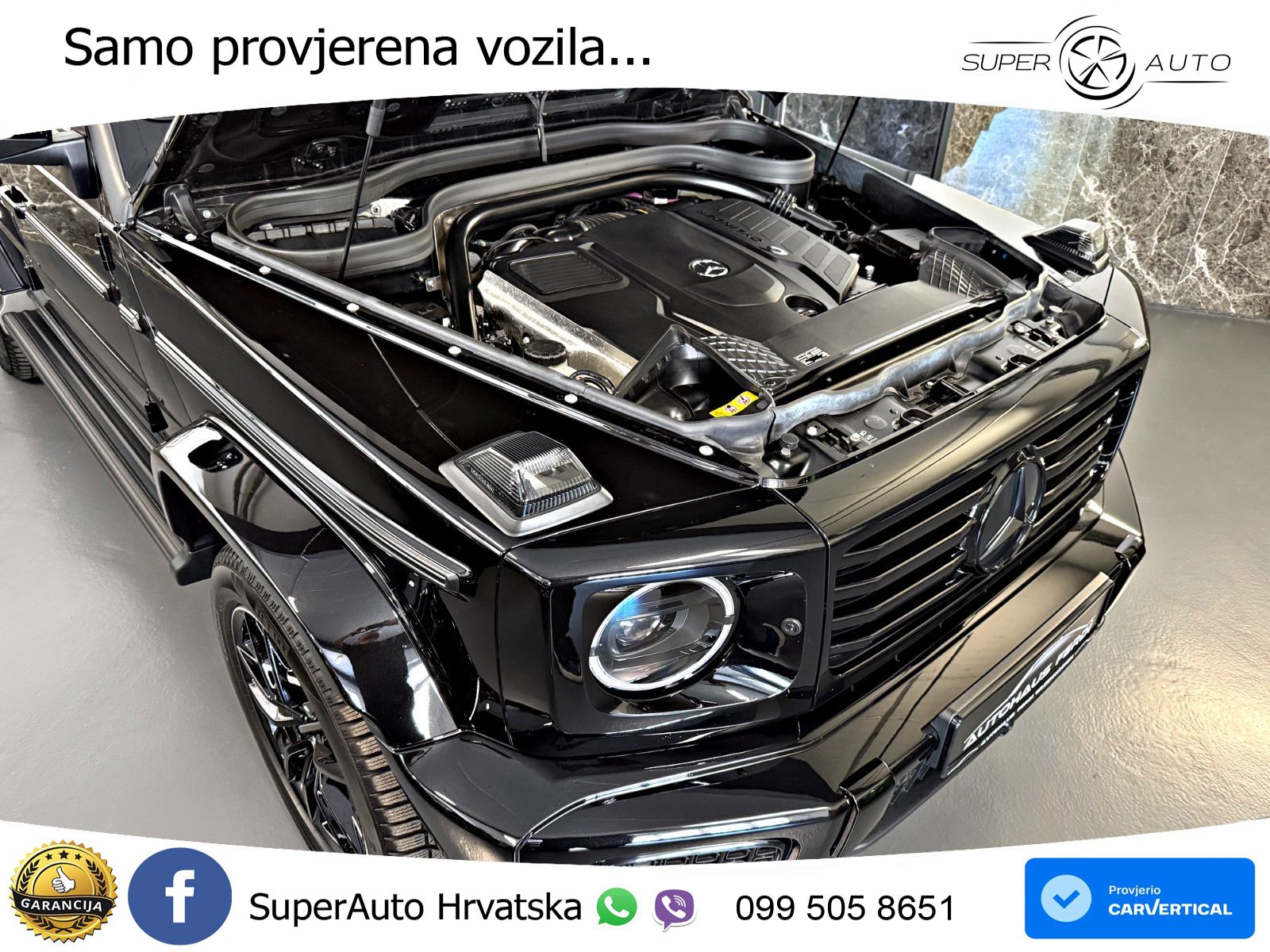 Mercedes G 450d Long (367 KS) 4MATIC 9G-TRONIC AMG ZRAČNI+ACC+4xGR SJED+360