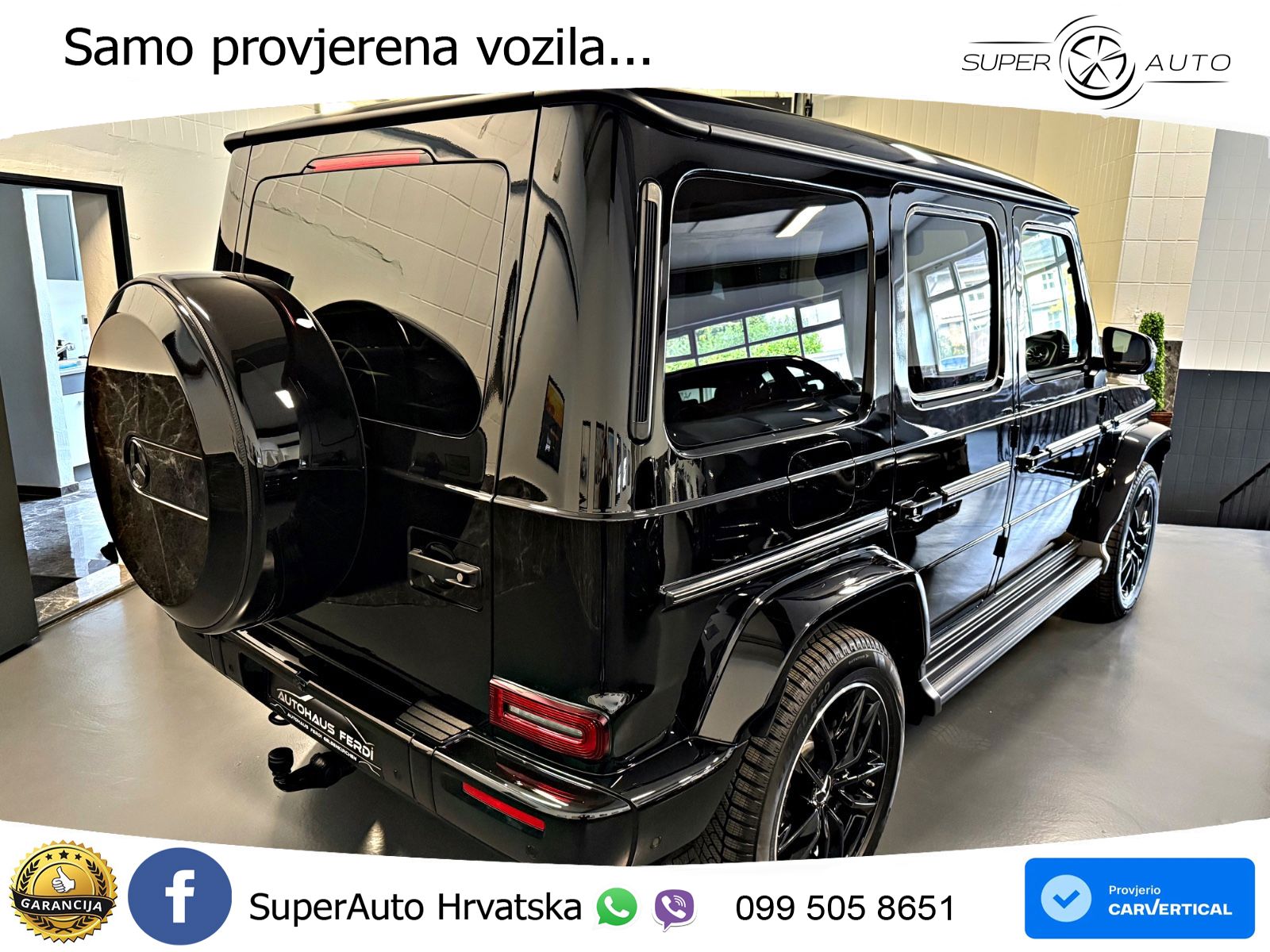 Mercedes G 450d Long (367 KS) 4MATIC 9G-TRONIC AMG ZRAČNI+ACC+4xGR SJED+360