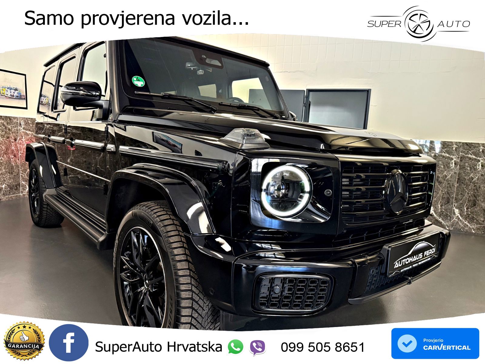 Mercedes G 450d Long (367 KS) 4MATIC 9G-TRONIC AMG ZRAČNI+ACC+4xGR SJED+360