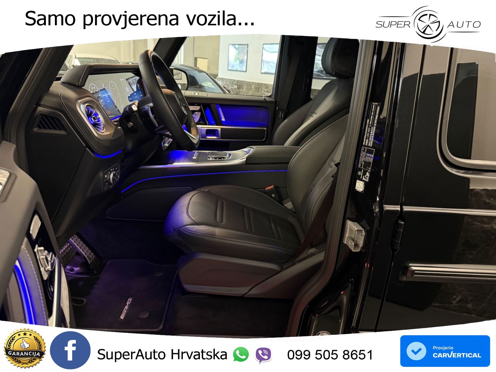 Mercedes G 450d Long (367 KS) 4MATIC 9G-TRONIC AMG ZRAČNI+ACC+4xGR SJED+360