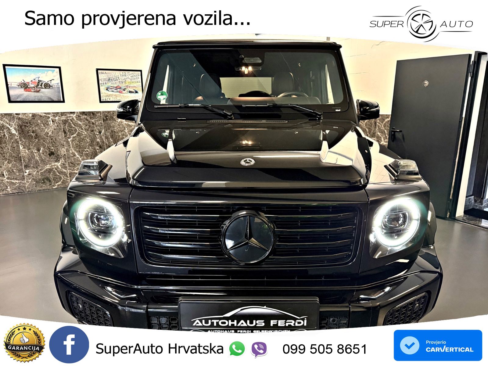 Mercedes G 450d Long (367 KS) 4MATIC 9G-TRONIC AMG ZRAČNI+ACC+4xGR SJED+360
