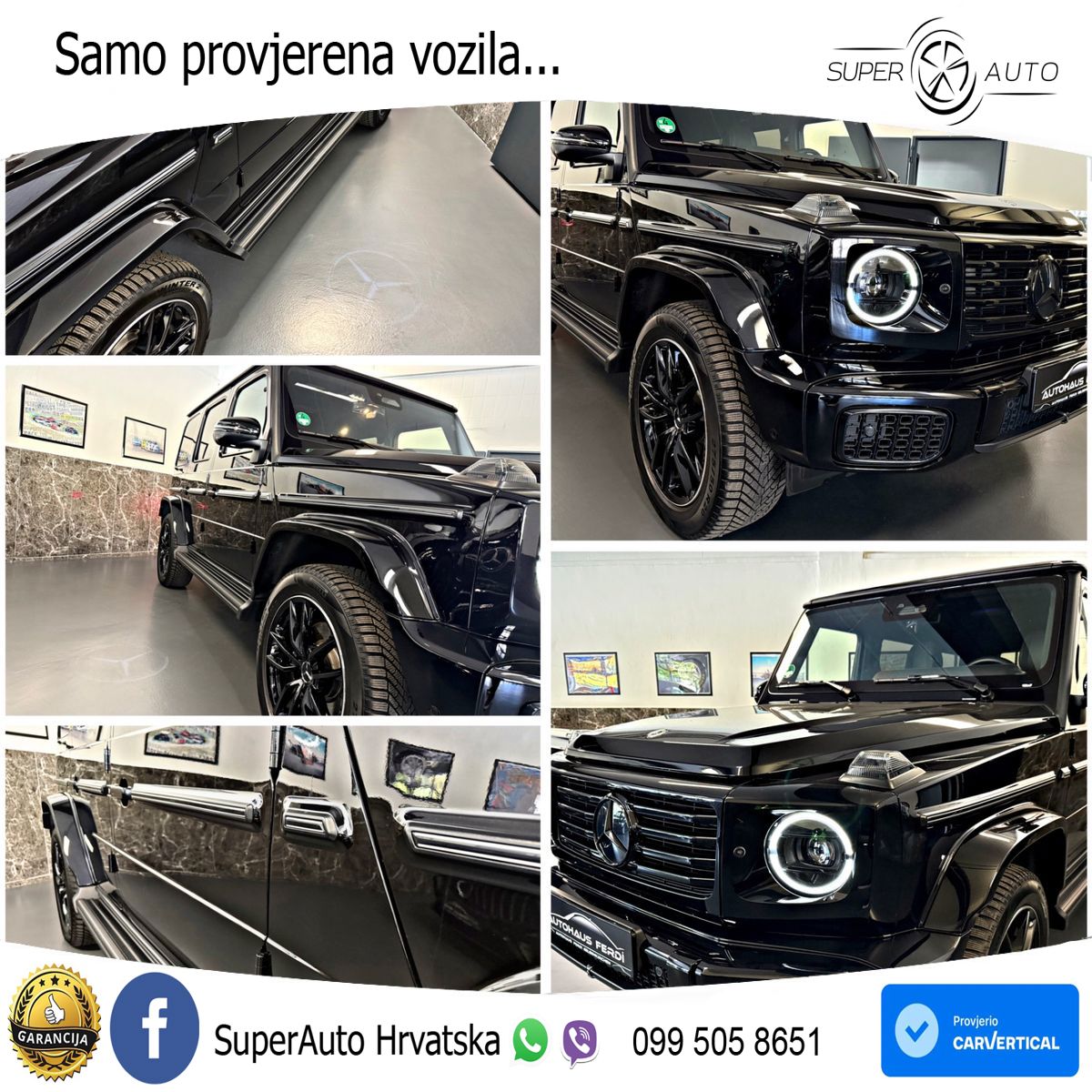 Mercedes G 450d Long (367 KS) 4MATIC 9G-TRONIC AMG ZRAČNI+ACC+4xGR SJED+360
