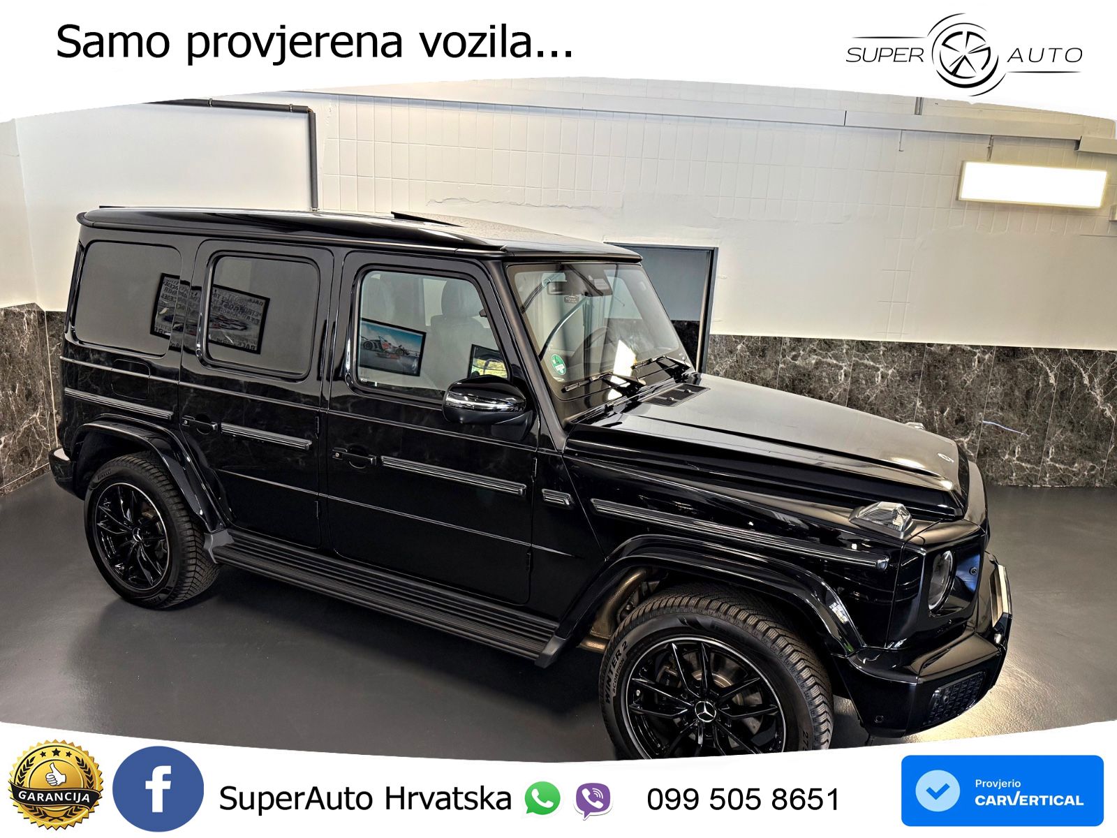 Mercedes G 450d Long (367 KS) 4MATIC 9G-TRONIC AMG ZRAČNI+ACC+4xGR SJED+360