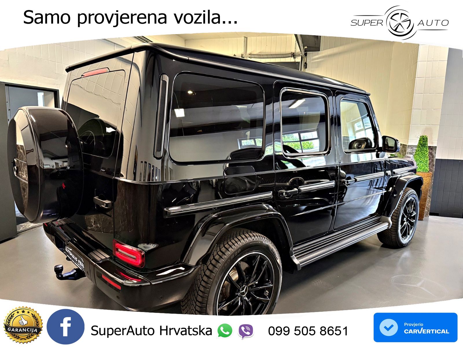 Mercedes G 450d Long (367 KS) 4MATIC 9G-TRONIC AMG ZRAČNI+ACC+4xGR SJED+360