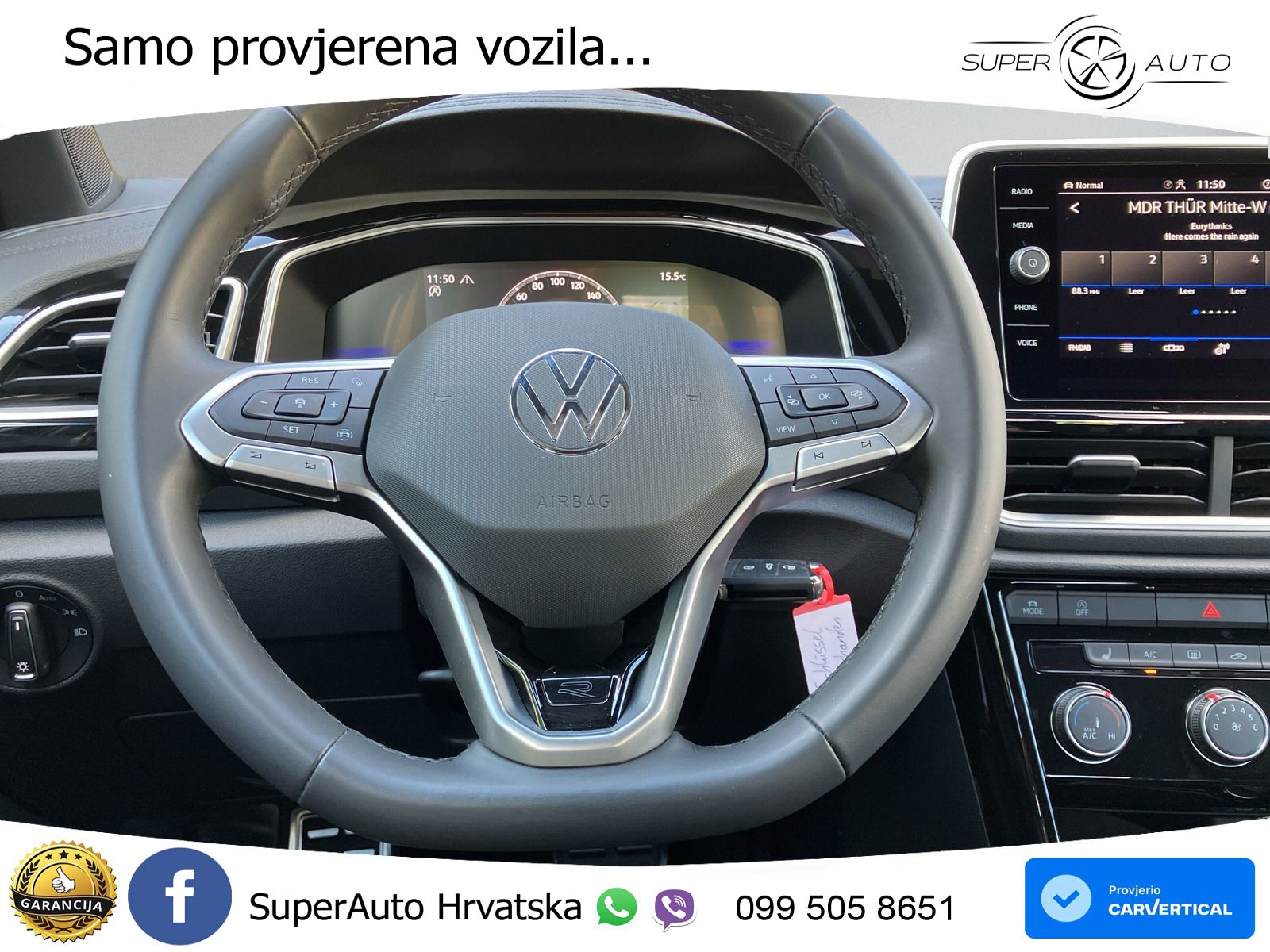 Volkswagen T-Roc 1.5 TSI (150 KS) DSG R-Line LED+GR SJED+ACC