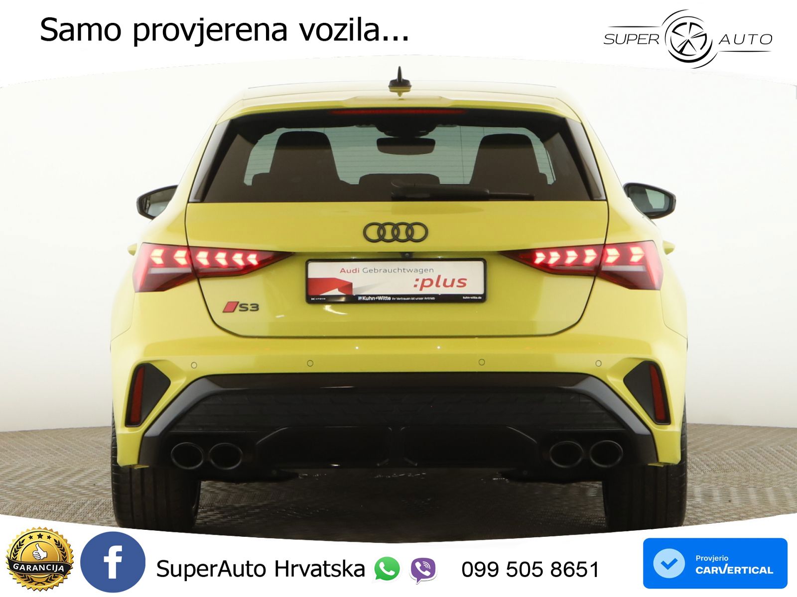 Audi S3 2.0 TFSI (333 KS) quattro S tronic MATRIX+GR SJED+KAM