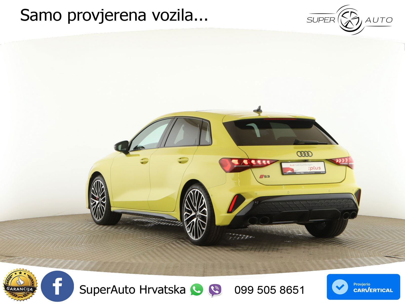 Audi S3 2.0 TFSI (333 KS) quattro S tronic MATRIX+GR SJED+KAM