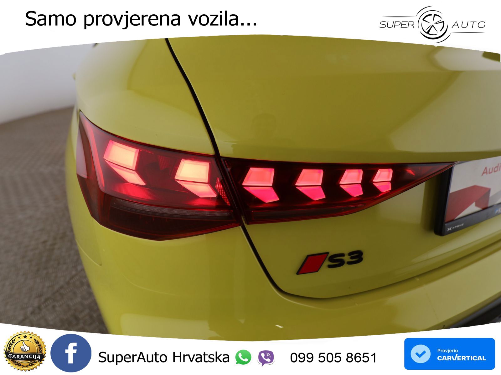 Audi S3 2.0 TFSI (333 KS) quattro S tronic MATRIX+GR SJED+KAM