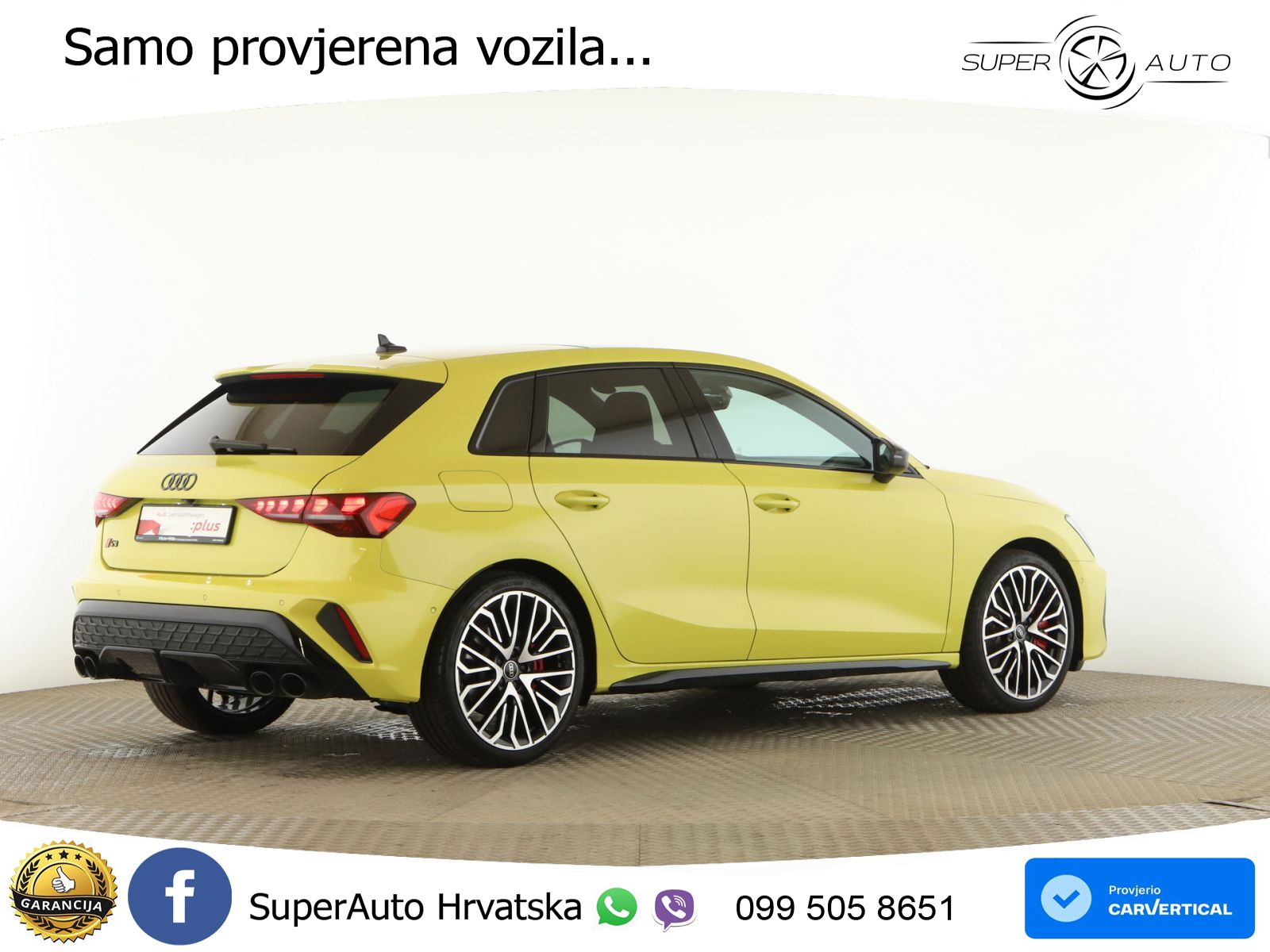 Audi S3 2.0 TFSI (333 KS) quattro S tronic MATRIX+GR SJED+KAM