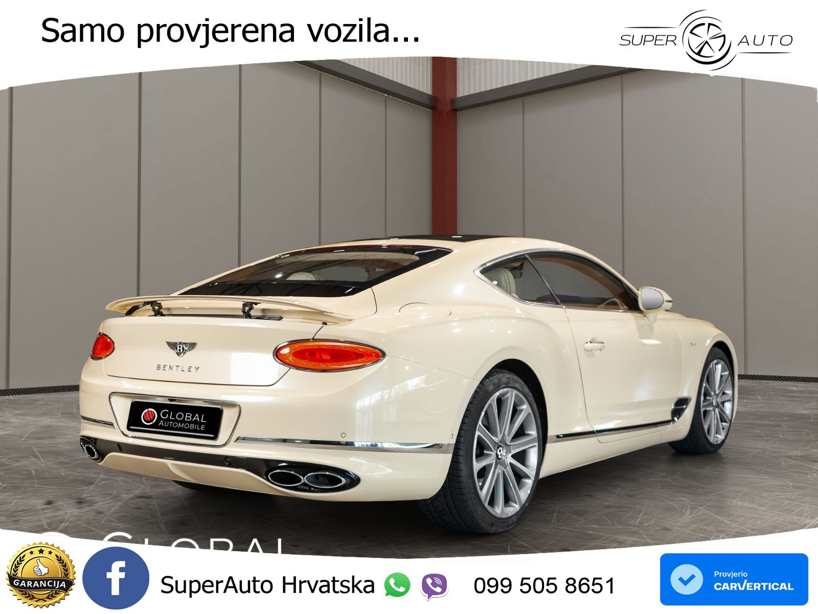 Bentley Continental GT III 4.0 V8 (550 KS) AWD Automatic ACC+HEAD+GR SJED+360+PANO
