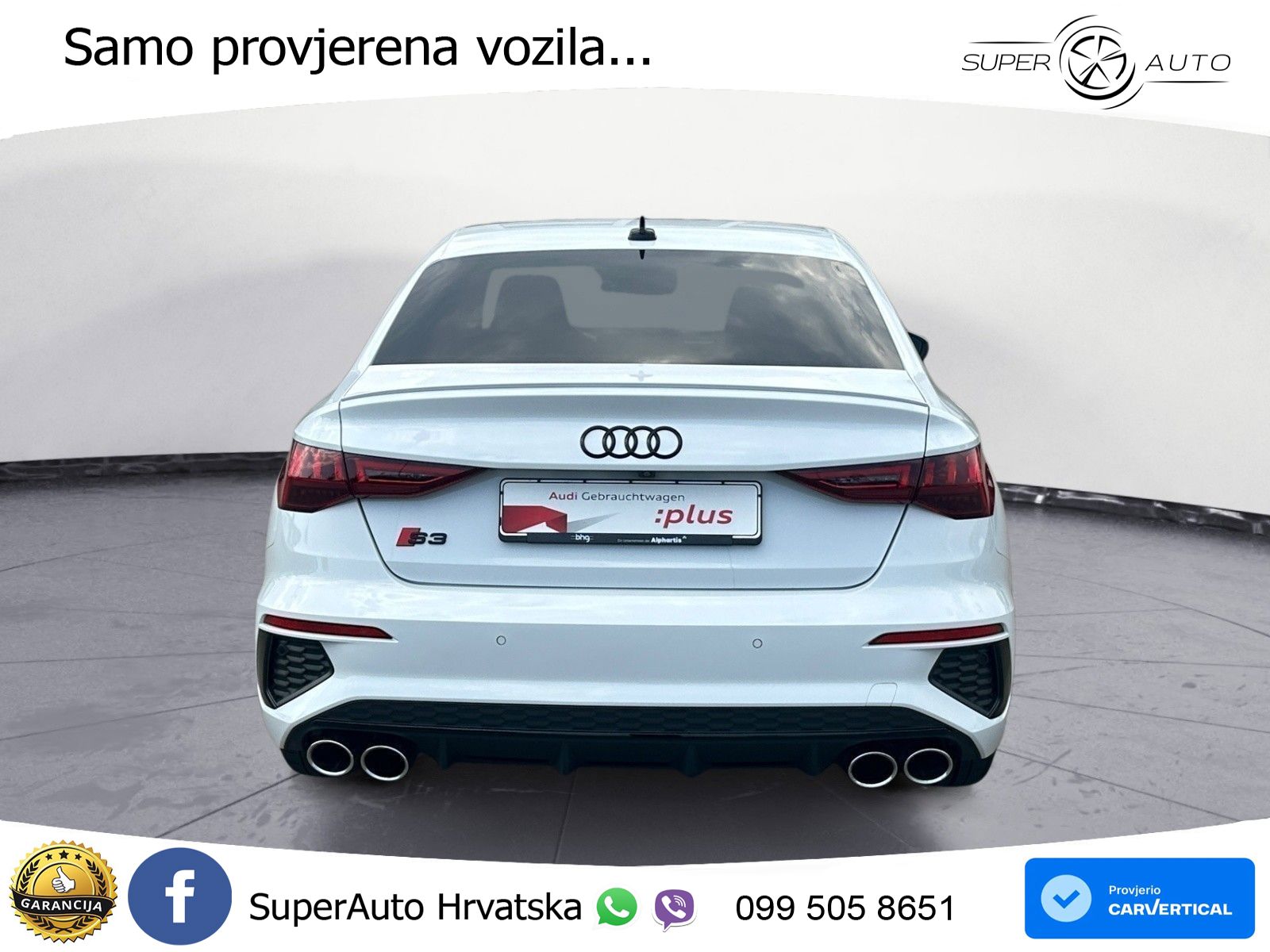 Audi S3 Limuzina 2.0 TFSI (310 KS) quattro S tronic LED+GR SJED+ACC