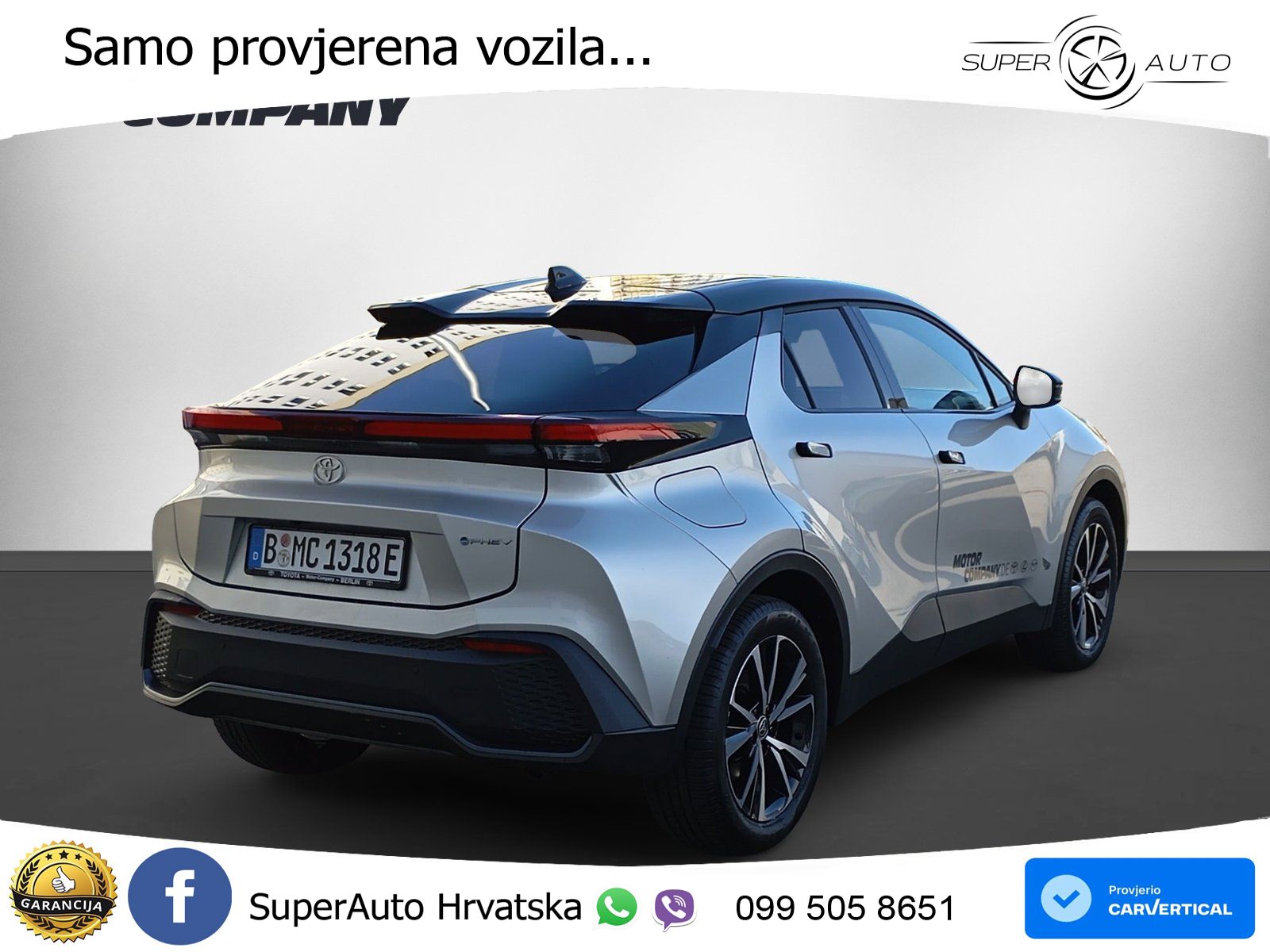 Toyota C-HR 2.0 (223 KS) PHEV e-CVT Teamplayer LED+GR SJED+ACC